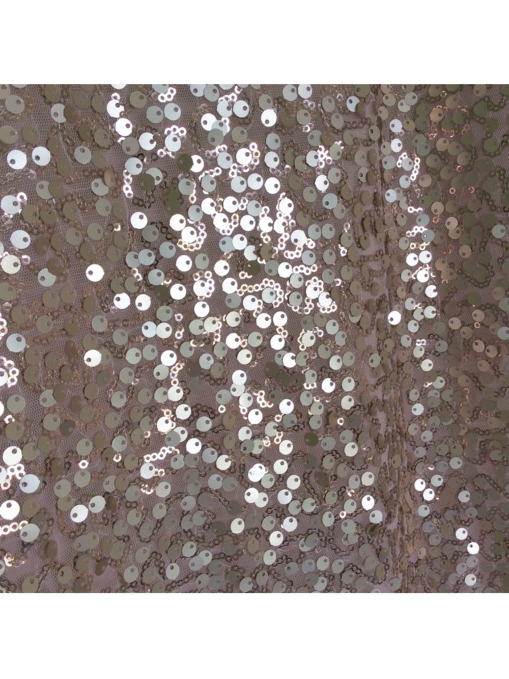New Vince Camuto Sequin Shift Mini Dress Rose Gold - Picture 2 of 11